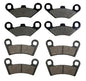 Solid Spare Front & Rear Brake Pads fits Polaris Razor RZR 800 RZR 800 S & RZR 570