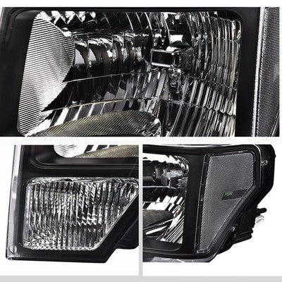 Solid Spare Tail Light Brake Lamps+Clear Corner Headlights Fit For 2009-14 Ford F-150 Pickup