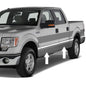 PLATINUM STYLE CHROME SIDE BODY DOOR TRIM MOLDING KIT For 2009-2014 FORD F-150