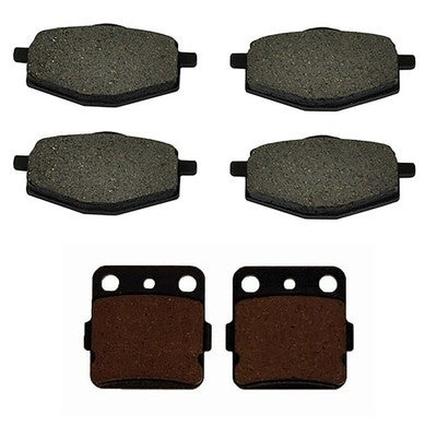 Solid Spare Front & Rear Semi-Metallic Brake Pads for Yamaha Warrior 350 fits 1987-1988
