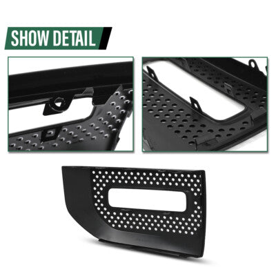 Solid Spare Front Bumper Fog Light Bezel Cover Fit For 20-22 Land Rover Defender 90 110 130