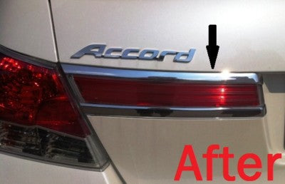 CHROME REAR TAILLIGHT TRIM MOLDING For HONDA ACCORD 2011 2012