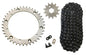 Solid Spare Black 520x98 O-Ring Drive Chain & 13/40 Sprockets for Yamaha Warrior 1989-2004