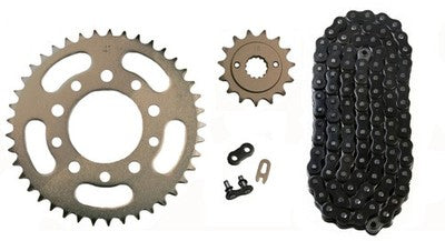 Solid Spare Black 525x118 O-Ring Chain & 15/41 Sprockets for Honda Shadow VLX 600 1989-2007