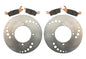 Solid Spare 2 Rear Disc Brake Rotors & Semi-Metallic Pads for Yamaha Grizzly 700 2007-2023
