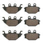 Solid Spare Front & Rear Semi-Metallic Brake Pads for Kawasaki Brute Force 300 for 2012-2025