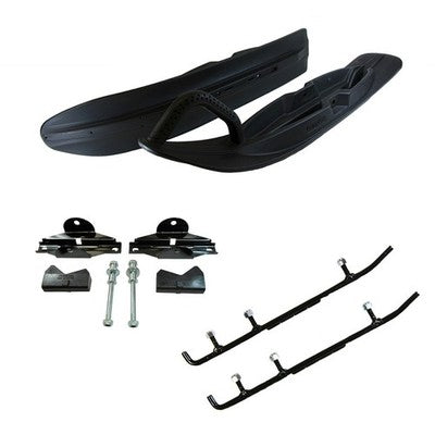 Solid Spare Exo-S All-Terrain Skis, Mount Kit & 4" Carbides for Polaris fits many 2010-2017