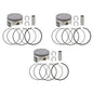 3 Namura .020 Over Bore Piston Kits for Sea-Doo 900 ACE 4-Strokes 2014-24 74.5mm