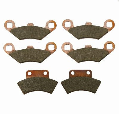Solid Spare Front Rear Brake Pads fits Polaris Sport L Severe Duty 1994