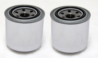 2 Pack Factory Spec Chrome Oil Filters for Suzuki Replaces OEM# 16510-05A00