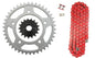 Solid Spare Red 525x122 O-Ring Chain & 17/41 Sprockets for Honda Shadow ACE 750 1998-2003