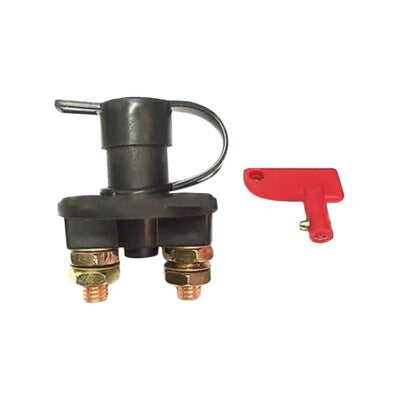 Battery Disconnect Master Kill Switch Cut-Off RV MARINE w/ Quick REMOVABLE Key