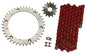 Solid Spare Red 520x100 Drive Chain & 14/40 Sprockets for Yamaha Warrior 350 1989-2004