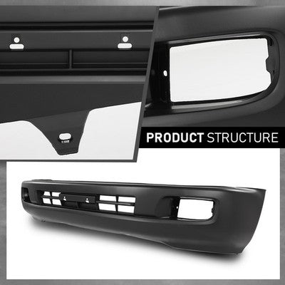 Solid Spare Front Bumper Cover w/ Fog Light Hole Fit For 2003-2007 Toyota Land Cruiser