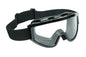 Raider Motocross Dirt Bike ATV MX Goggles Adult - Black - Single Lens - Clear