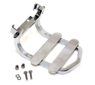 Solid Spare Sissy Bar Backrest Luggage Rack - Chrome Fits Harley