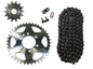 Solid Spare Black 520x98 Drive Chain & 14/41 Sprockets for Kawasaki KFX400 2003-2006