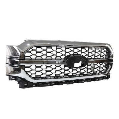 For 2021-2023 Ford F-150 F150 Platinum Front Bumper Grille Chrome ML3Z-8200-KA