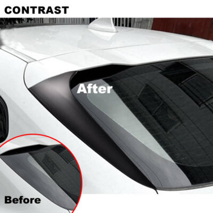 Solid Spare New Fit For BMW X4 G02 2019-2021 Rear Window Spoiler Side Wing Cover Matte Black