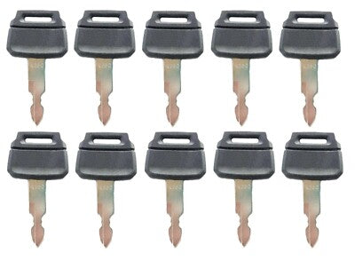 (10) Keys For Kobelco New Holland Case Excavators Kawasaki Loader K250