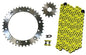 Solid Spare Yellow 520x104 O-Ring Drive Chain & 14/41 Sprockets for Yamaha Banshee 1989-2006