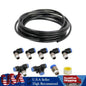 PUSH LOCK Black Vacuum Fitting Kit Turbo Wastegate & Solenoid for Turbo Vehicles