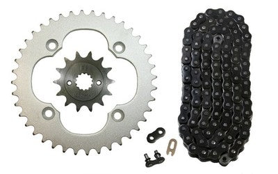 Solid Spare Black 520x96 Drive Chain, 14/40 Sprockets for Suzuki LT-Z400 Quadsport 2009-2014