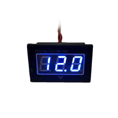 12V Trolling Motor Digital Volt Meter Battery Indicator Charge Status - BLUE