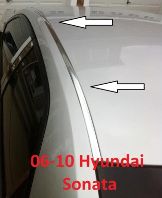 For 2006-2010 HYUNDAI SONATA CHROME ROOF TOP TRIM MOLDING KIT