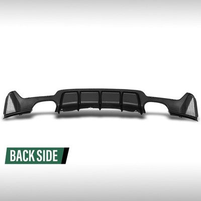 Solid Spare Rear Bumper Diffuser Carbon Look Fit For 14-20 BMW F32 F33 F36 4 Series M Sport