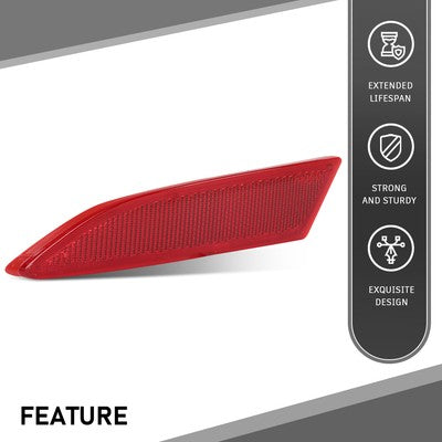 Solid Spare Fit For 2012-2018 Ford Focus Sedan Rear Bumper Reflector Left Side FO1184101