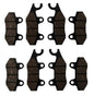 Front & Rear Brake Semi-Metallic Brake Pads for Yamaha Rhino 700 4x4 2008-2013