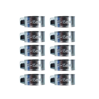 Solid Spare 5/16"13mm-15mmFUEL INJECTION HOSE CLAMP / AUTO Fuel clamps 10Pcs