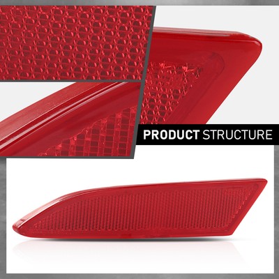 Solid Spare Fit For 2012-2018 Ford Focus Sedan Rear Bumper Reflector Left Side FO1184101