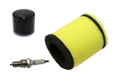 Solid Spare Air Filter, Oil Filter & NGK Spark Plug for Suzuki King Quad 400 4x4 2008-2012