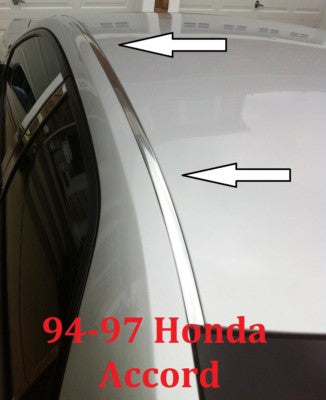 For 1994-1997 HONDA ACCORD CHROME ROOF TRIM MOLDING KIT