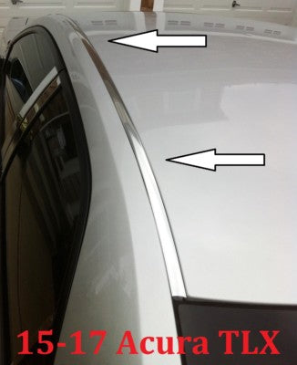 For 2015-2020 ACURA TLX CHROME ROOF TOP TRIM MOLDING KIT