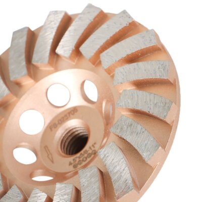 Solid Spare 4-1/2 in Concrete Grinding Cup Wheels 18 Diamond Abrasive Segments 5/8"-11 Arbor