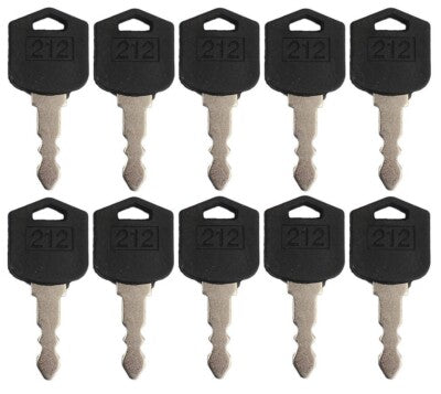 Solid Spare (10) Ignition Keys For Doosan Daewoo Forklift D25 D35 G25 G35 # 212, D554212