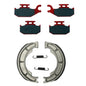 Solid Spare Front Brake Pads & Rear Brake Shoes for Suzuki King Quad 400 fits 2008-2024