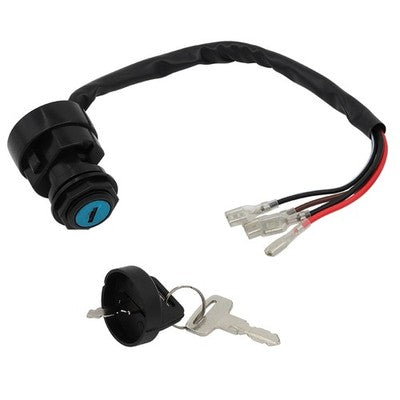 Solid Spare Ignition Switch with Keys for Polaris Replaces OEM# 4110086 & 4110140