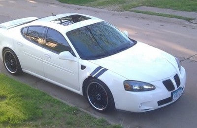 3" Dual Fender Stripe Hash Mark Stripe Decal Graphic Kit For Pontiac Grand Prix