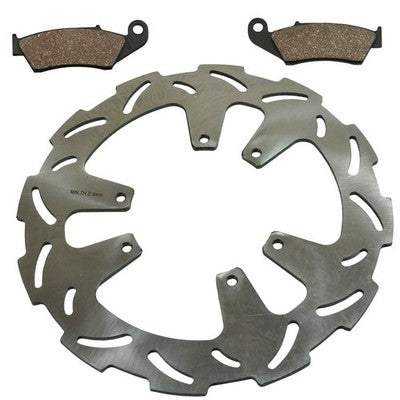 Solid Spare Front Wave Disc Brake Rotor & Brake Pads for Honda CRF250R & CRF250RX 2015-2024