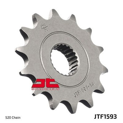 JT Sprockets 14 Tooth Front Steel Sprocket 14T for Yamaha Raptor 250 2008-2013