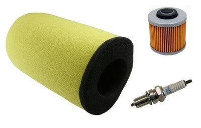 Solid Spare Air Filter, Oil Filter & NGK Spark Plug for Yamaha Raptor 700 fits 2006-2023