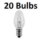 Solid Spare 20 Pack Light Bulbs 15W 120 Volt for SCENTSY Plug-In Warmer Wax Diffuser