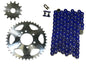 Solid Spare Blue 520x98 Drive Chain & 14/41 Sprockets for Suzuki LT-Z400 QuadSport 2003-2008