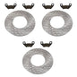Solid Spare Front & Rear Brake Rotors & Pads for Arctic Cat 400 4x4 TRV Auto 2010 2011