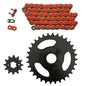Solid Spare Orange 520x60 Drive Chain & 12/32 Sprockets for Polaris RZR 170 fits 2009-2016