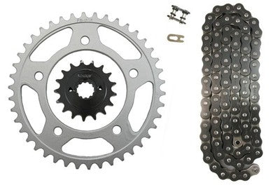 Solid Spare Black 525x122 O-Ring Chain & 17/42 Sprockets for Honda Shadow Spirit 750 VT750DC